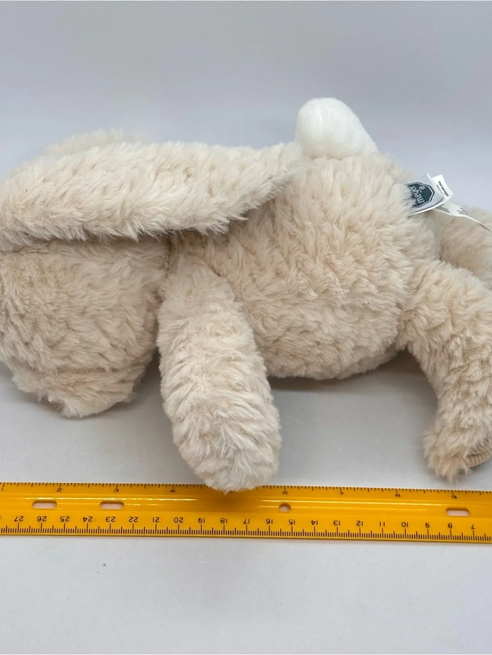Lot/2 Mary Meyer Bunny White Pebble Plush Rabbits Stuffed Animal Soft Pink Beige